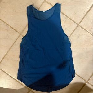 Lululemon Blue Sleeveless Tank Top with Mesh